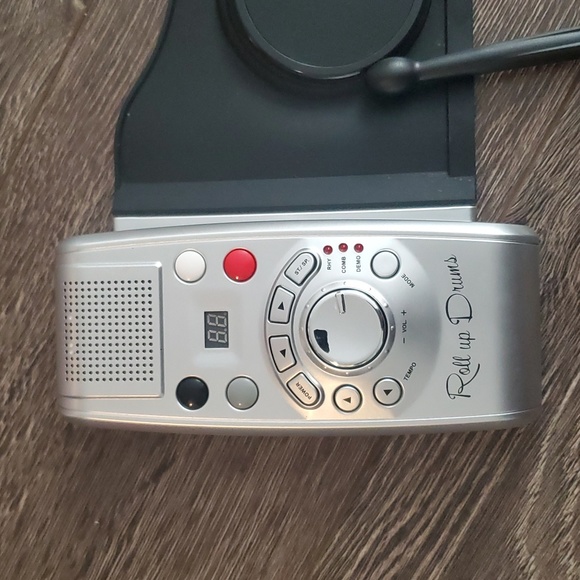 Battery Operated Roll Up Drum Set - Silicone Mat for Adults and Kids - Picture 4 of 6